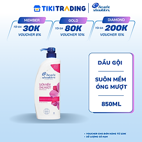 Dầu gội Head & Shoulders Suôn Mềm Óng Mượt 850ML