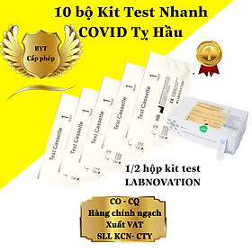 Kit Test Nhanh Covid 19 LABNOVATION Tại Nhà - Khay Thử Nghiệm Kháng Nguyên Virus SARS-CoV-2 - Xuất Hóa Đơn Khi Khách Yêu Cầu - Combo