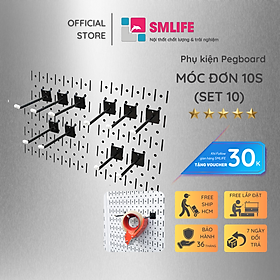 Mua Bộ 10 Móc Dụng Cụ Đơn 10S Pegboard - Móc Treo Đồ Nghề Sử Dụng Với Bảng Treo Dụng Cụ Sửa Chữa Pegboard Cơ Khí SMLIFE