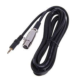 XLR Female Jack To 3.5mm Male TRS Stereo Microphone Audio Cables 300cm/10ft
