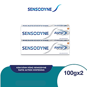 Bộ 2 Kem Đánh Răng Sensodyne Rapid Action Whitening 100g