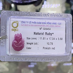 Mua Hồ Ly Đá Ruby Kiểm Định Tự Nhiên Phong Thuỷ