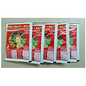 ComBo 5 Gói Siêu Lân Đỏ + Kaly SIÊU RA RỄ, CHỐNG THỐI RỄ, MẬP BÔNG, ĐỀU BÔNG, BÔNG TO, ĐẸP LÁ Gói 22ml