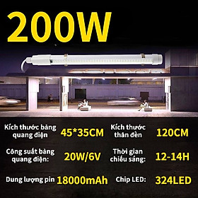 Mua Đèn tuýp năng lượng mặt trời T8 công suất 100w (60cm) 150w (90cm) 200w (120cm)  chỉ số kháng nước IP67 an toàn khi sử dụng