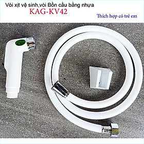 Mua Vòi xịt vệ sinh KAG-KV42  vòi nhấn xịt nhựa màu trắng tia nước mạnh dễ sử dụng