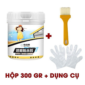 Keo Chống Thấm Trong Suốt Chống Rò Rỉ Mái Nhà, Tường Ngoài Cao Cấp Keo Epoxy chống giột lọ 300 gr