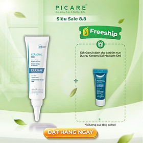 Kem dưỡng giảm nhờn cho da dầu mụn Keracnyl Matifyer Ducray 30ml 