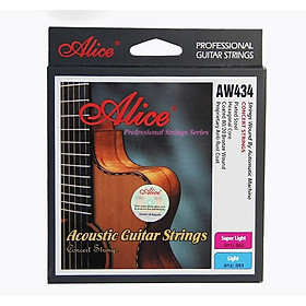 Bộ 6 dây guitar Alice AW434, AW434 Acoustic Guitar String Set
