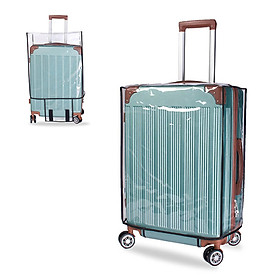 Nắp đậy hành lý du lịch bằng nhựa PVC trong suốt Nắp bảo vệ vali Nắp đậy chống bụi Phù hợp với hành lý 22 inch