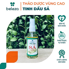 Tinh Dầu Sả Thiên Nhiên BELEZA 50ml Xịt Đuổi Muỗi Côn Trùng, Xịt Thơm Phòng, Xông Phòng, Giảm Căng Thẳng, Kháng Khuẩn, Khử Mùi Hôi, Phòng Cảm Cúm, Cảm Lạnh, Làm Dịu Chỗ Đau Nhức