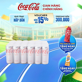 Lốc 24 Lon Nước Giải Khát Không Đường Coca-Cola Light Lon 320ml/Lon Coca-Cola Official Store Sale 25.10_TK