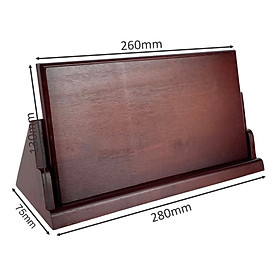 Bảng chức danh đế gỗ rời DG05 280x80mm thân 260x135mm