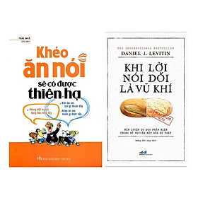 Sách Combo 2 Cuốn: Khéo Ăn Nói Sẽ Có Được Thiên Hạ + Khi Lời Nói Dối Là Vu Khi nn