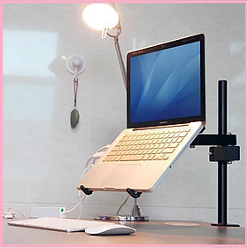 Mua RE0370 Giá đỡ laptop 32cm kẹp bàn cao cấp - Giá đỡ máy tính 1 khúc cao cấp