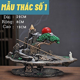 Mua Thác khói trầm hương mẫu TIỂU CẢNH SIZE LỚN  thác khói trầm mẫu lớn tặng kèm nụ trầm dùng thử