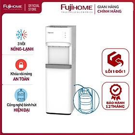 Mua Cây nước nóng lạnh bình âm nhập khẩu Fujihome WD606C  máy nước nóng lạnh bình hút 3 vòi  khóa vòi nóng an toàn tự động ngắt tiết kiệm điện - Hàng chính hãng