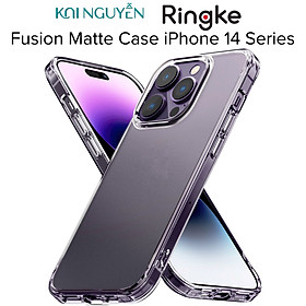 Ốp Lưng Nhám Chống Vân Tay Dành Cho iPhone 14 Pro Max / 14 Pro / 14 PLUS / 14 RINGKE FUSION MATTE CLEAR - Hàng Chính Hãng