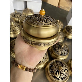 Mua Bộ Lư xông trầm hương bằng đồng ( có cả đôn - đế)