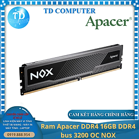 Mua Ram Apacer 16GB NOX ~ DDR4 3200MHz Tản dày - Hàng chính hãng NetworkHub phân phối