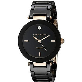 Anne Klein Women's Genuine Diamond-Accented Ceramic Bracelet Watch