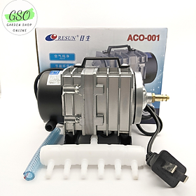 Máy bơm oxy - máy sủi công nghiệp cho cá cảnh hiệu Resun ACO-001 tặng 6m dây oxy + 6 cục sủi