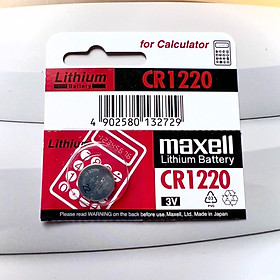 Pin CR1220 Maxell 3V Hàng Chính Hãng Made in Japan 1 Viên