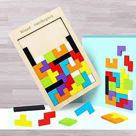 Đồ chơi bảng ghép Tetris Montessori - xếp gạch thông minh cho bé