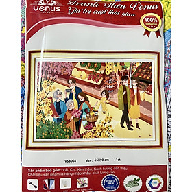 Mua Tranh thêu kín Tết sum vầy vs8064  kích thước 65 x 90 cm