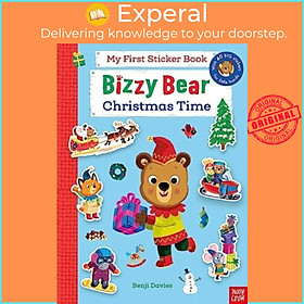 Sách - Bizzy Bear: My First Sticker Book: Christmas Time by Benji Davies (UK edition, paperback)