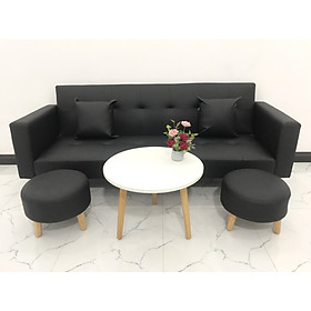 Mua Bộ ghế sofa bed bật giường nằm màu đen simili giả da nhiều kích cỡ
