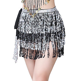 Belly Dance Waist Chain Hip Skirt  Sequins Tassel Streamer