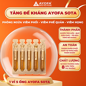 1 vỉ 5 ống 10ml Ayofa Sota bảo vệ hô hấp