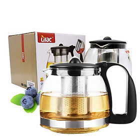 Mua Bình Lọc Trà Thủy Tinh 1250ml Lưới Lọc Inox 304 Không Gỉ