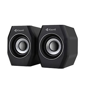 Mua Loa vi tính 2.0 Kisonli A-101S thiết kế nhỏ gọn âm thanh hay (Đen) - Hàng chính hãng