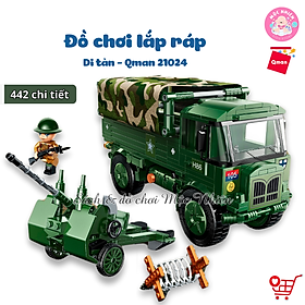 Đồ chơi xếp hình, lắp ráp Qman 21024 - Di Tản (442 mảnh ghép) - Dành cho bé từ 6 tuổi