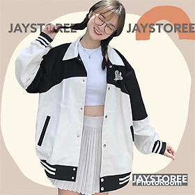 Áo Khoác Bomber STUDIO Jacket Form Rộng Vải Kaki Dày Dặn Phong Cách Ulzzang Unisex Nam nữ unisex Jaystoree