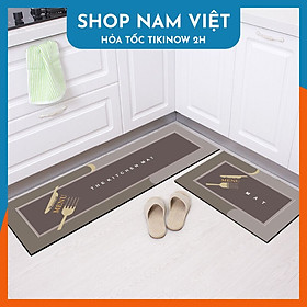 Mua Thảm nhà bếp siêu thấm nước  chống trơn trượt tối giản hiện đại NAVIVU