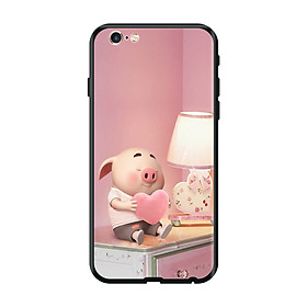 Ốp lưng TPU viền dẻo cho điện thoại IPHONE 6 PLUS/6S PLUS Hình Heo Con Đang Yêu