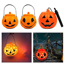 Halloween Pumpkin Lantern Lamp LED Light Props Desktop Decoration Kids Gifts