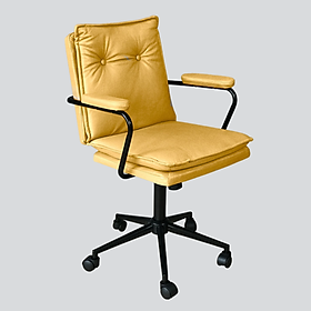 Ghế làm việc tại nhà nhỏ gọn Ghế xoay học sinh nệm bọc simili phong cách bắc Âu CE1008-P CAPTA Morden Office Chair
