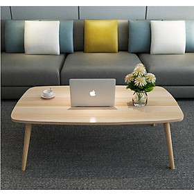 Mua Bàn trà sofa chữ nhật chân gỗ  bàn uống nước ngồi bệt 120x60cm