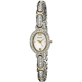 Bulova Women's 98L005 Swarovski Crystal Two Tone Bracelet Watch