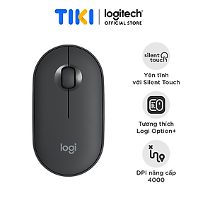 Chuột Bluetooth Logitech Pebble Mouse 2 M350s - Hàng chính hãng - Than Chì (Grapite)