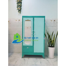 Tủ sắt quần áo cao 1m6 ngang 90cm - TSDT13