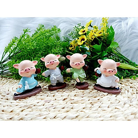 Mua Bộ 4 tượng Heo múa túy quyền tuyệt đẹp ( Hình Thật - Video Thật )