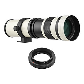 Camera MF Super Telephoto Zoom Lens F/8.3-16 420-800mm T Mount with Adapter Ring Universal 1/4 Thread for Canon