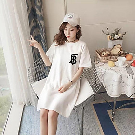váy suông dáng rộng T.B chất cotton thoáng mát