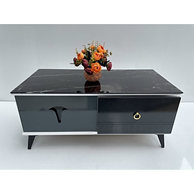 Mua Bàn trà mặt kính Juno Sofa  mẫu mới 2023 kèm hộc kéo tiện lợi KT50x100x45cm