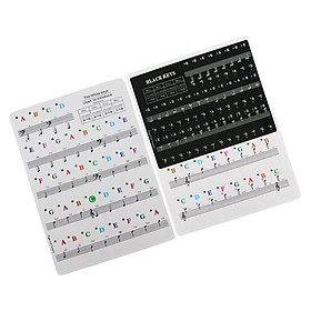 Piano Keyboard Stickers Transparent for 88/61/54/49 Key Electronic Piano