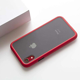 Ốp lưng nhám viền màu chống sốc cho các dòng máy iPhone